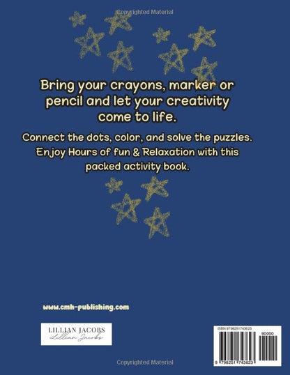 Back cover of 'Kids Activity Book Ages 6-10' — children's educational activity book by Lillian Jacobs