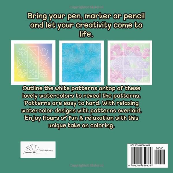 Calming Patterns Ink Tracing Coloring Book