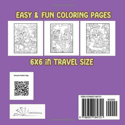 Adorable Creepy Monsters and Aliens Mini Coloring Book
