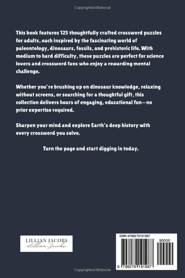 Paleontology Crosswords for Adults