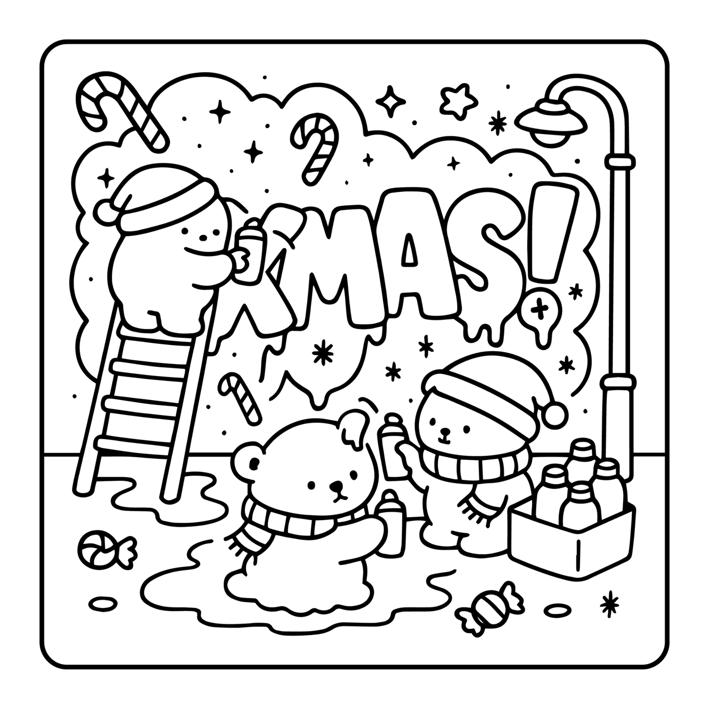 Christmas 2025 Freebie - 20 Cozy Pages to Color