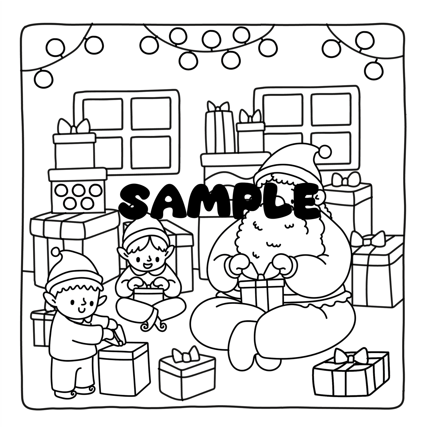 Cozy Christmas Coloring Book PDF