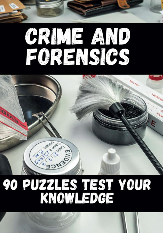 Crime and Forensic Puzzle Book for Adults