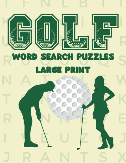 Golf Word Search Large Print for Adults