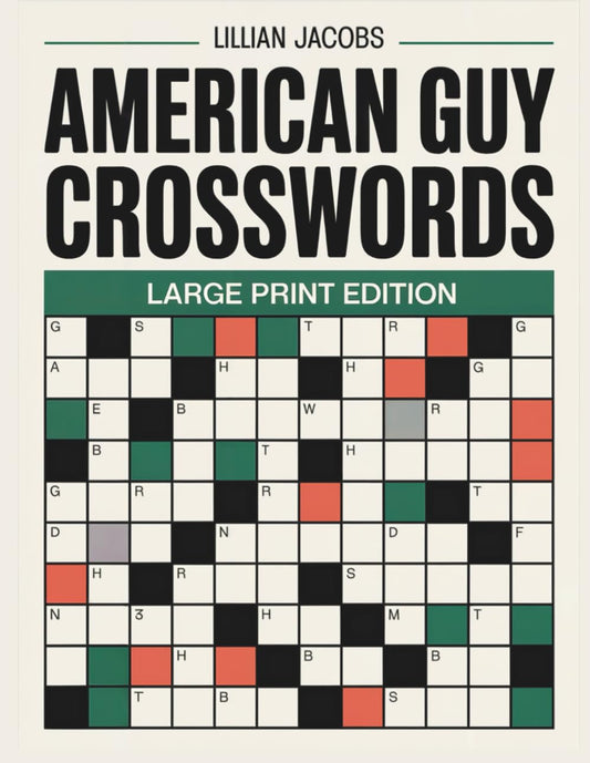 American Guy Crosswords Large Print Edition