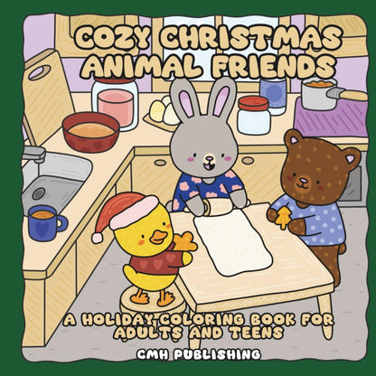 Cozy Christmas Animal Friends Coloring Book