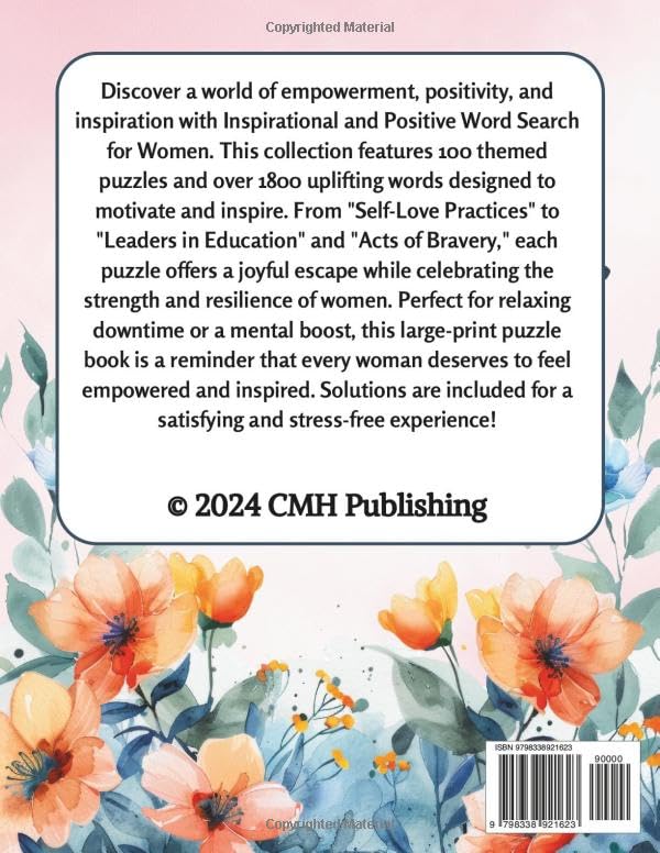 Inspirational and Positive Word Search for Women