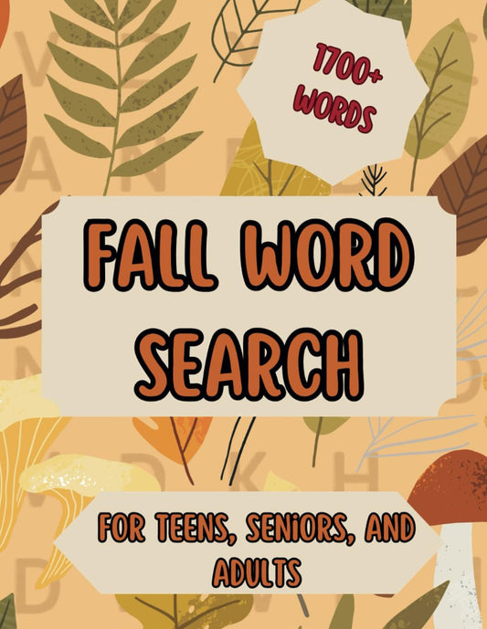 Fall Word Search Puzzles