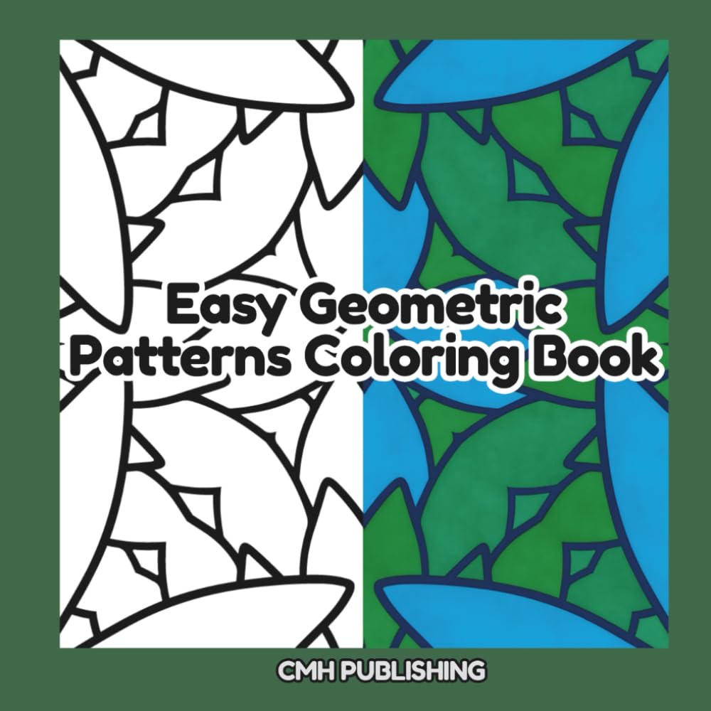 Easy Geometric Patterns Coloring Book