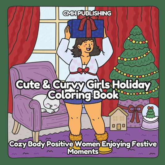 Cute & Curvy Girls Holiday Coloring Book