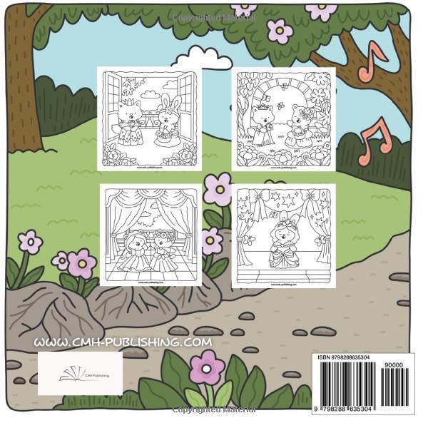 Little Princess Friends Dress-Up Coloring Book