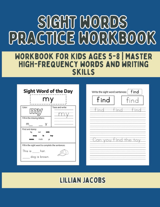 Sight Words Practice Workbook for Kids