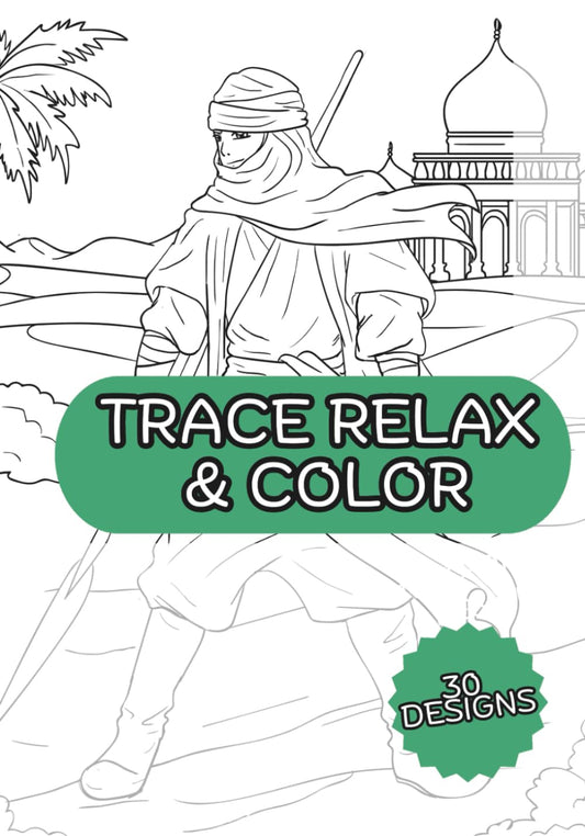 Trace Color and Relax: Arabian Nights Edition