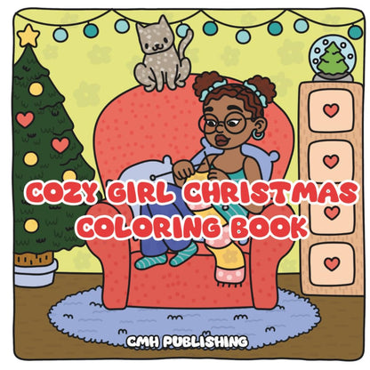 Cozy Girl Christmas Coloring Book