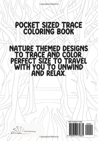 Trace Relax and Color Coloring Book, Botanical Patterns