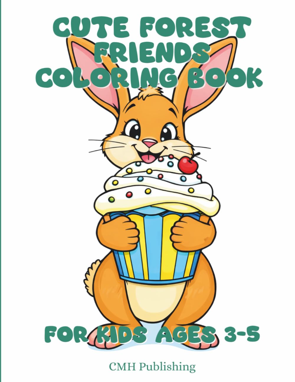 Cute Forest Friends Coloring Book for Kids Ages 3–5