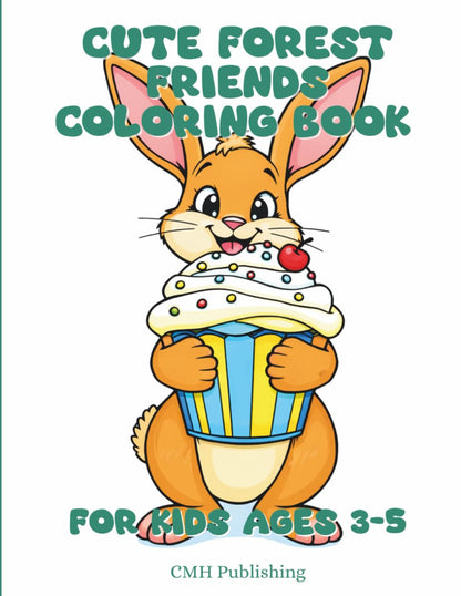 Cute Forest Friends Coloring Book for Kids Ages 3–5