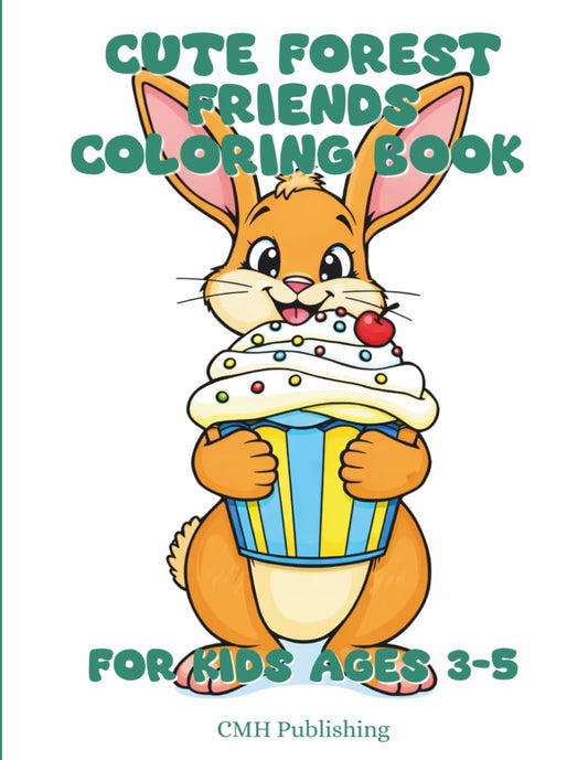Cute Forest Friends Coloring Book for Kids Ages 3–5