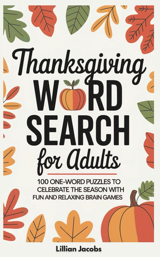 Thanksgiving Word Search for Adults