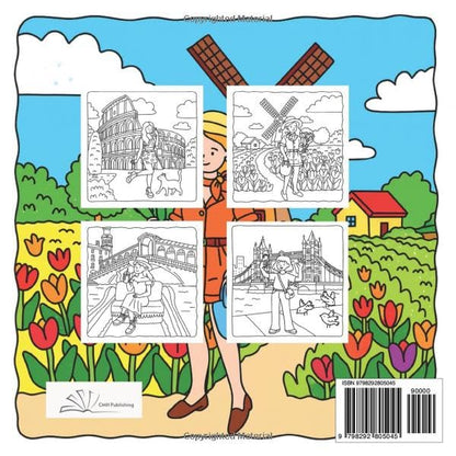 Cozy Girl Relaxing Vacation Days Coloring Adventure