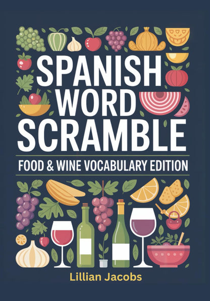 Spanish Word Scramble Food & Wine Vocabulary Edition