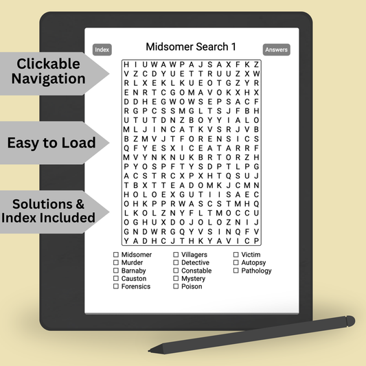 Midsomer Murders Inspired Word Search eBook