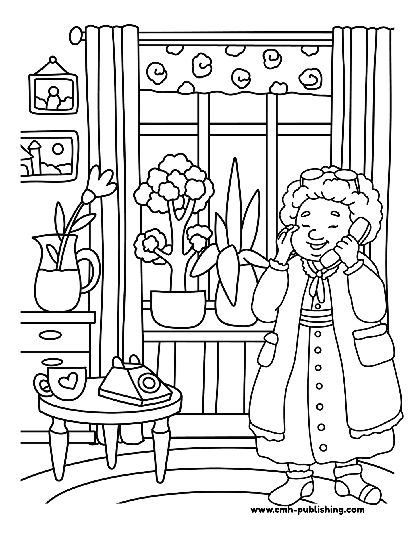 Grandma & Grandpa Moments, 30 Printable Coloring Pages (Digital)