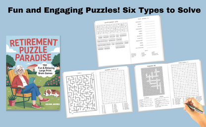 Retirement Puzzle Paradise Book