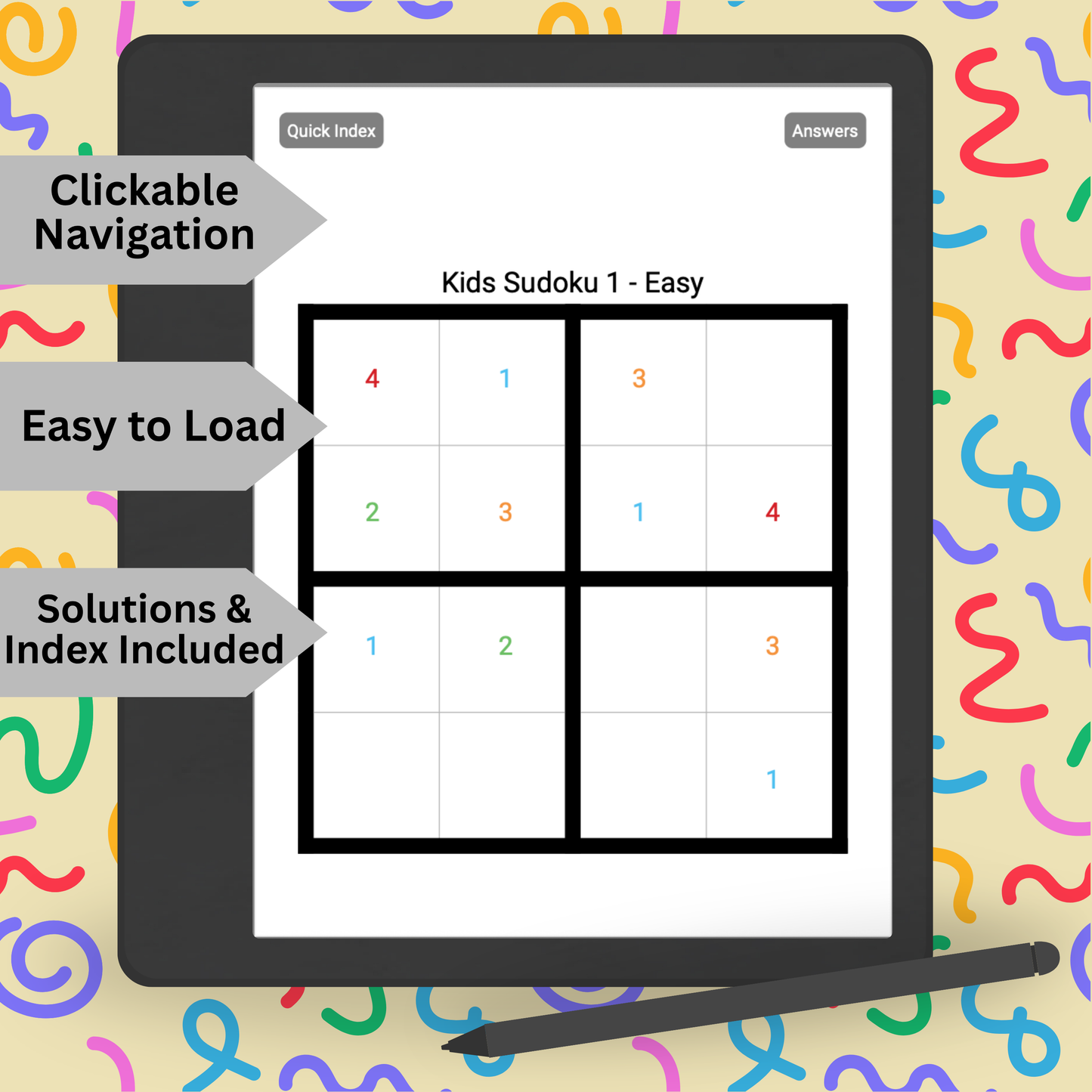 130 Mixed Sudoku Puzzles for Kids Kindle Scribe