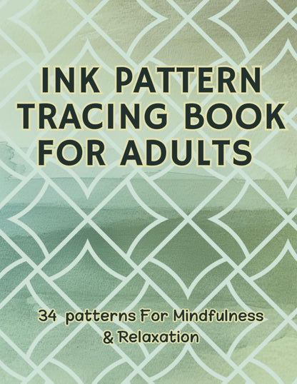 Ink Pattern Tracing Reverse Coloring Book: Draw to Reveal the Hidden Image