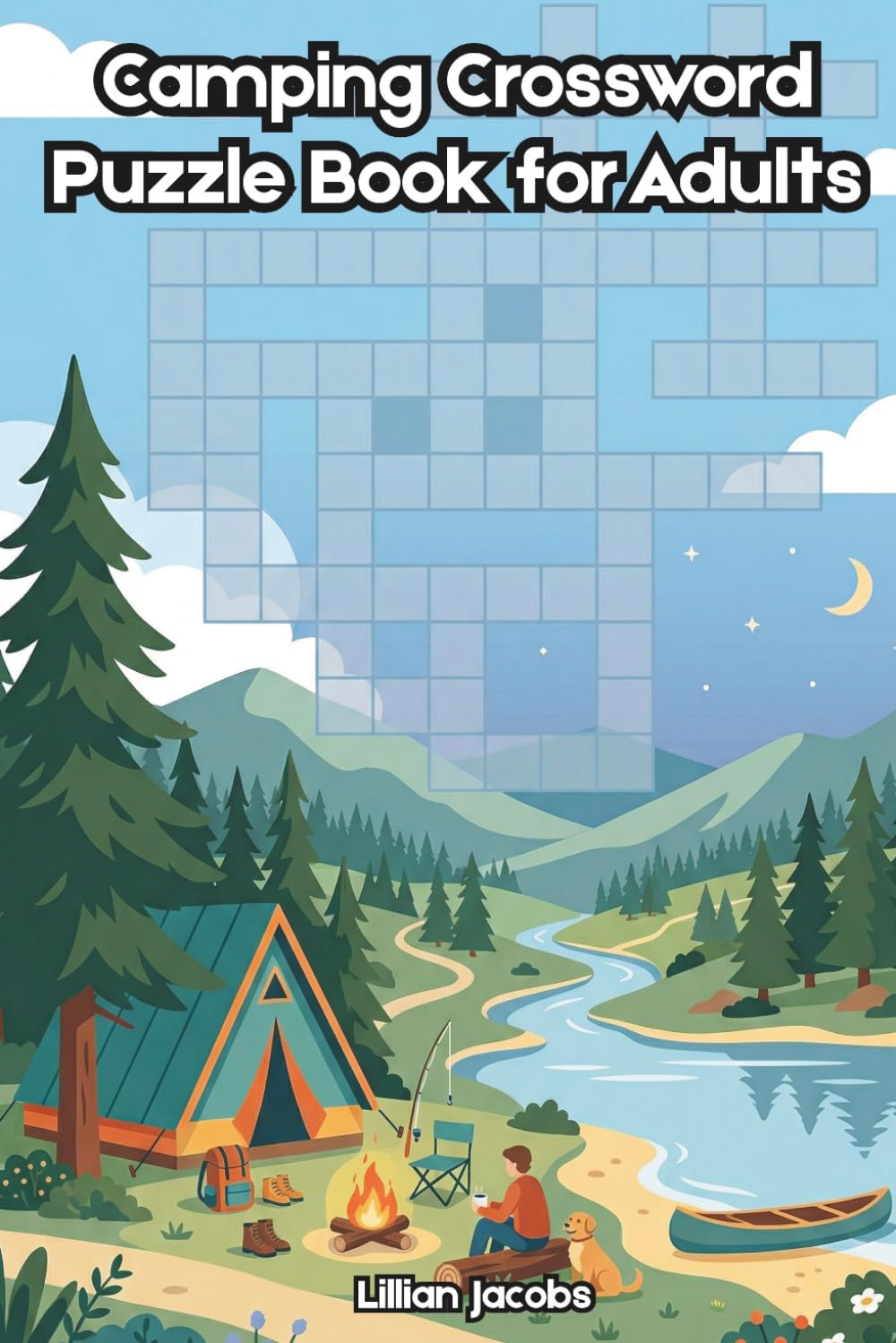Camping Crossword Puzzle Book for Adults