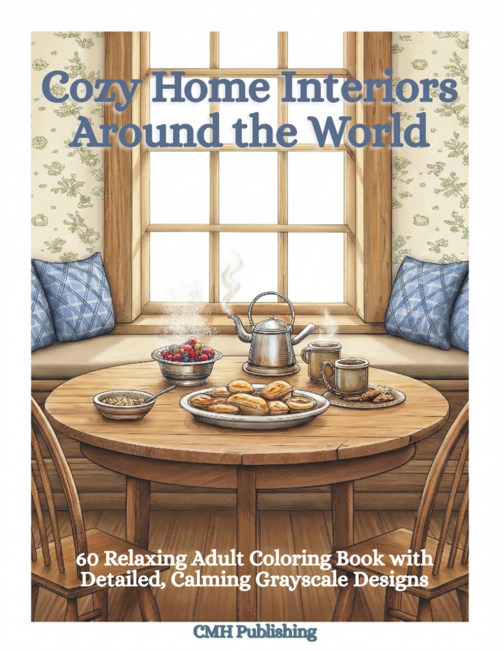 Cozy Home Interiors Coloring Book