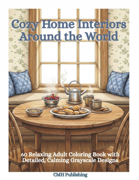 Cozy Home Interiors Coloring Book