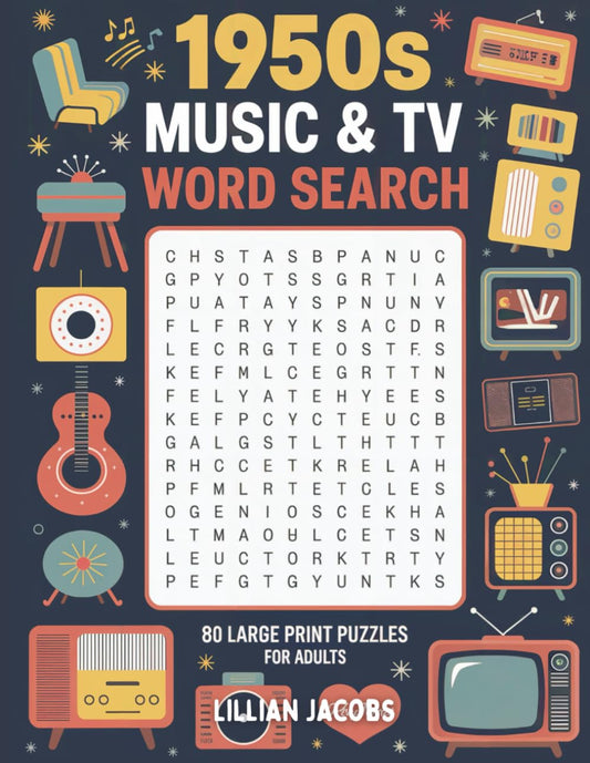 1950s Music & TV Word Search