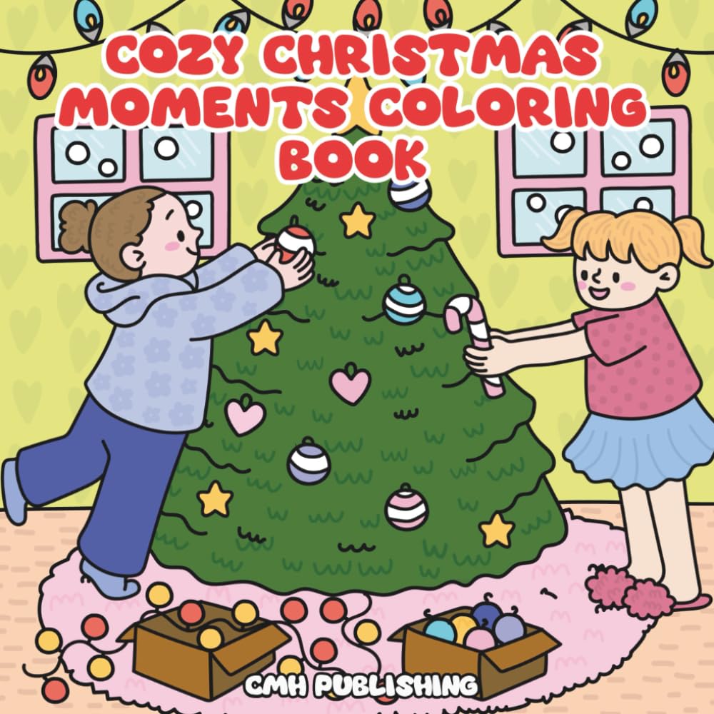 Cozy Christmas Moments Coloring Book