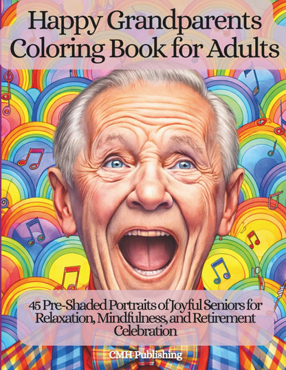 Happy Grandparents Coloring Book for Adults