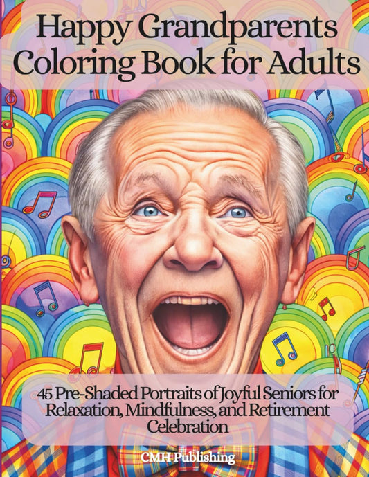 Happy Grandparents Coloring Book for Adults