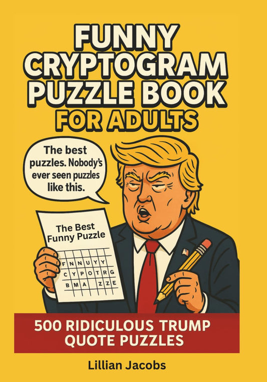 Funny Cryptogram Puzzle Book for Adults