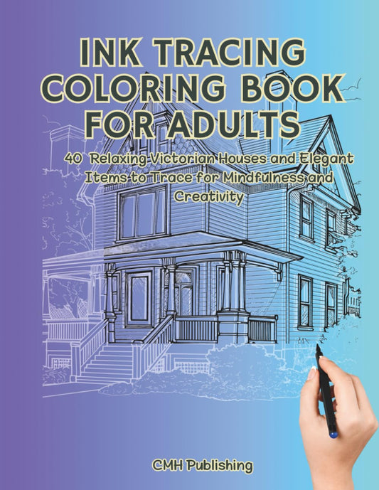 Ink Tracing Coloring Book for Adults