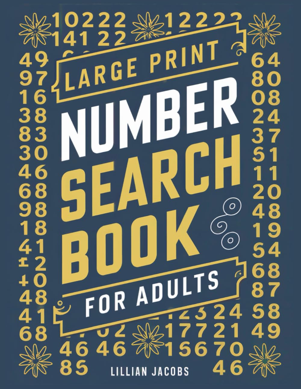 Large Print Number Search Book for Adults