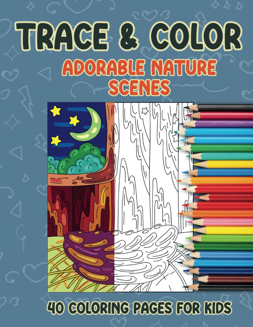 Trace and Color Adorable Nature Scenes