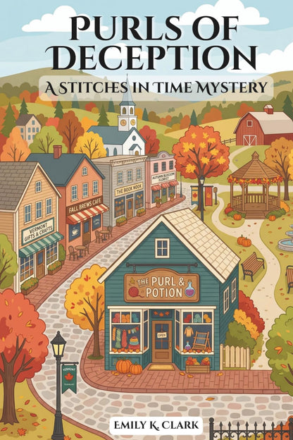 Purls of Deception: A Stitches in Time Mystery