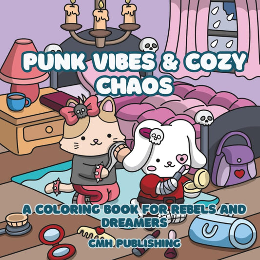 Punk Vibes and Cozy Chaos Coloring Book