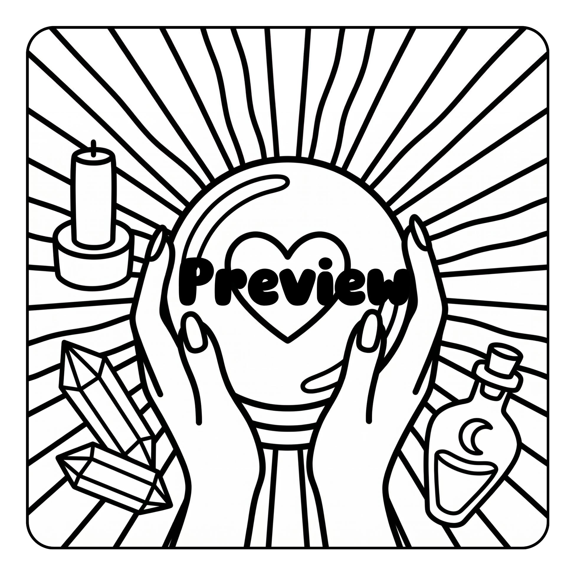 Interior preview pages from 'Soft and Cozy Life Spells Coloring Book' — printable digital PDF coloring book by CMH Publishing