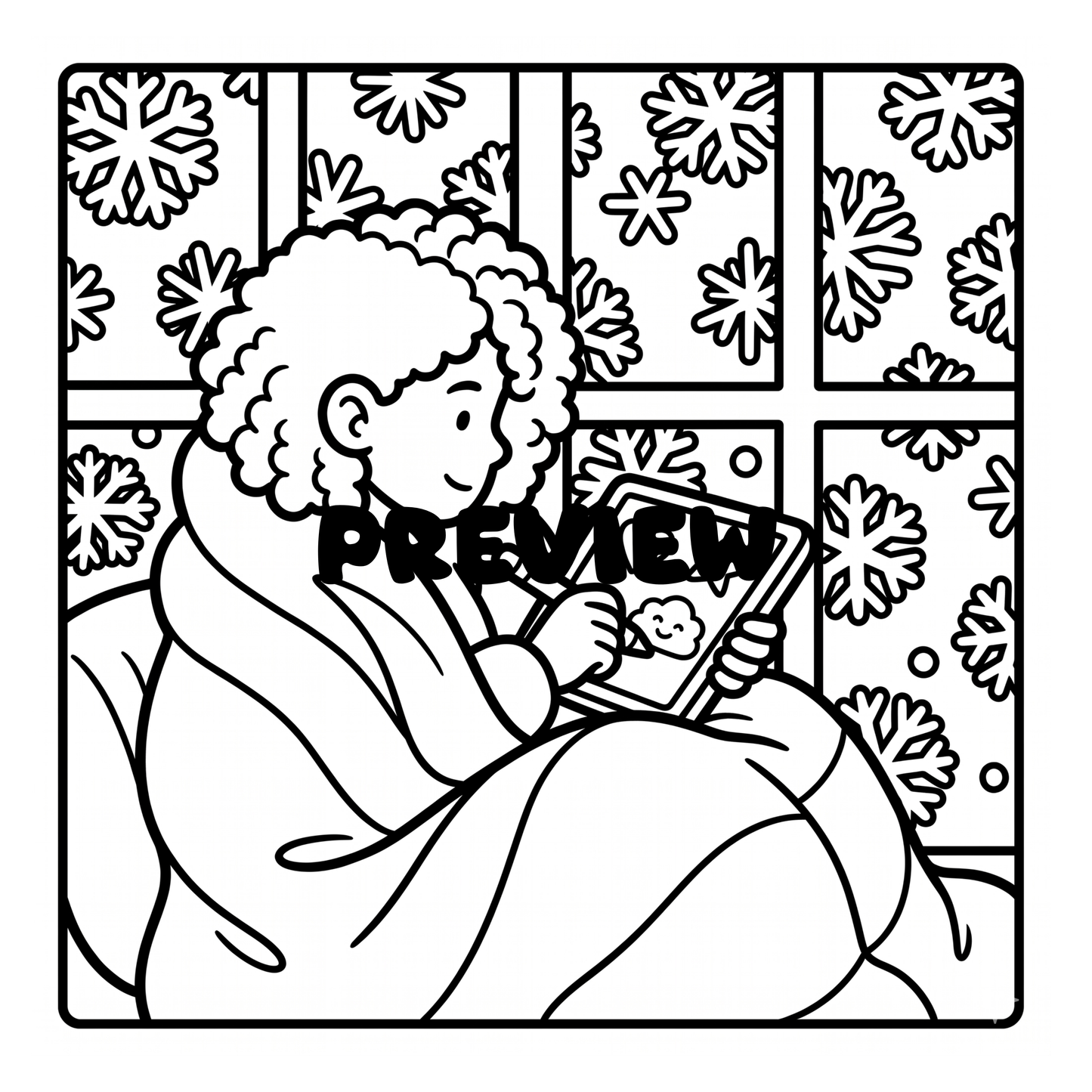Melanin & Minimalist: A Bold & Easy Cozy Coloring Book