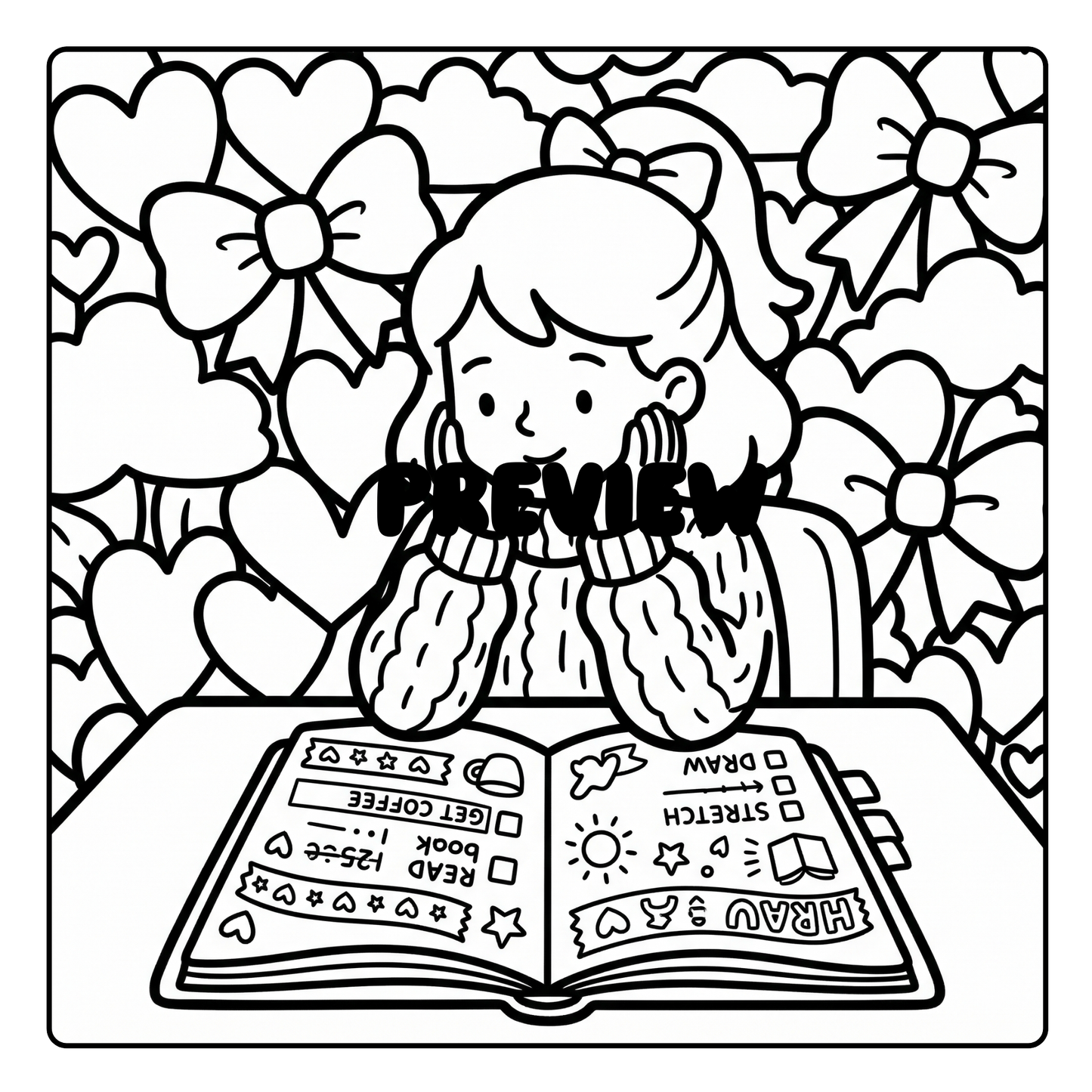 Cozy Journaling Moments: A Bold and Easy Coloring Book Digital PDF