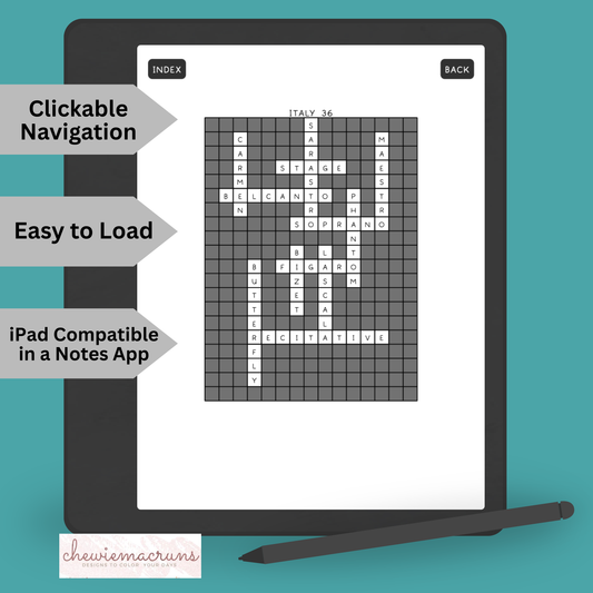 Italy Crossword Puzzle Book PDF – 90 Interactive Puzzles with Solutions