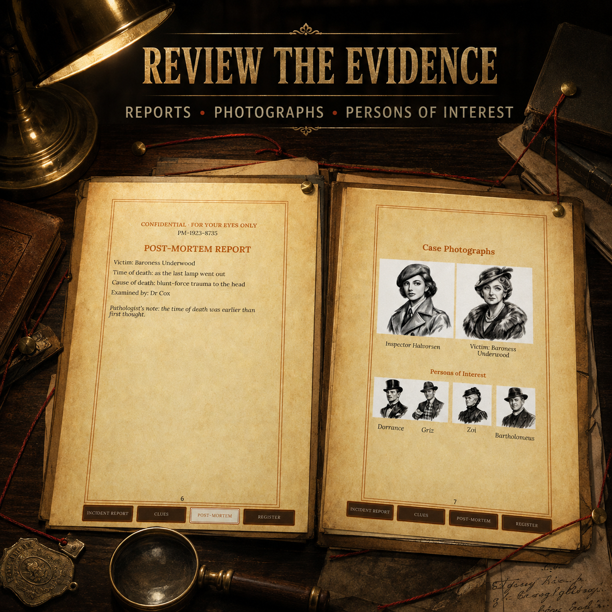 Find the Killer and Accomplice: An 11,000-Suspect Deduction Puzzle