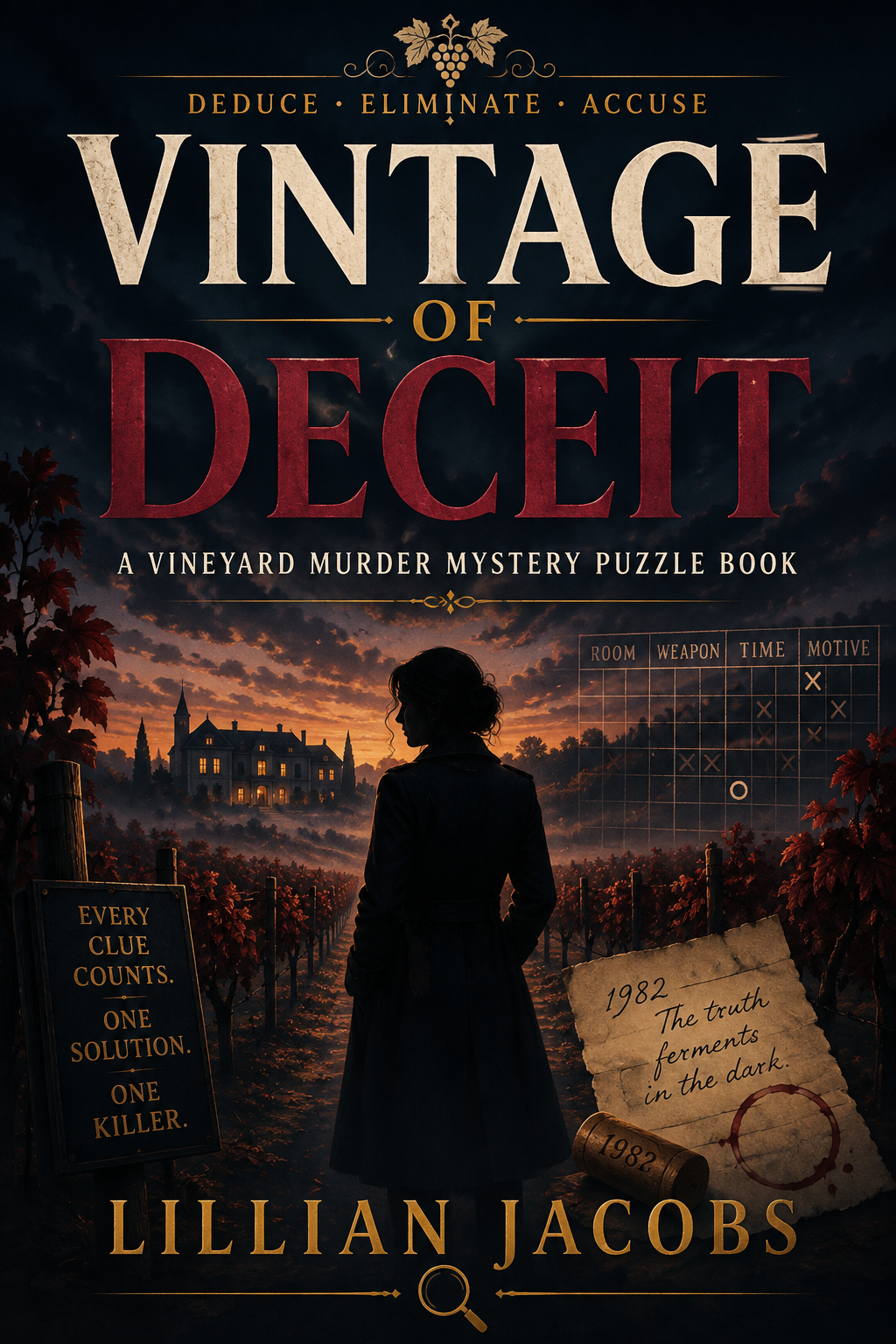 Vintage of Deceit: 25 Connected Vineyard Murder Mystery Puzzles for Adults