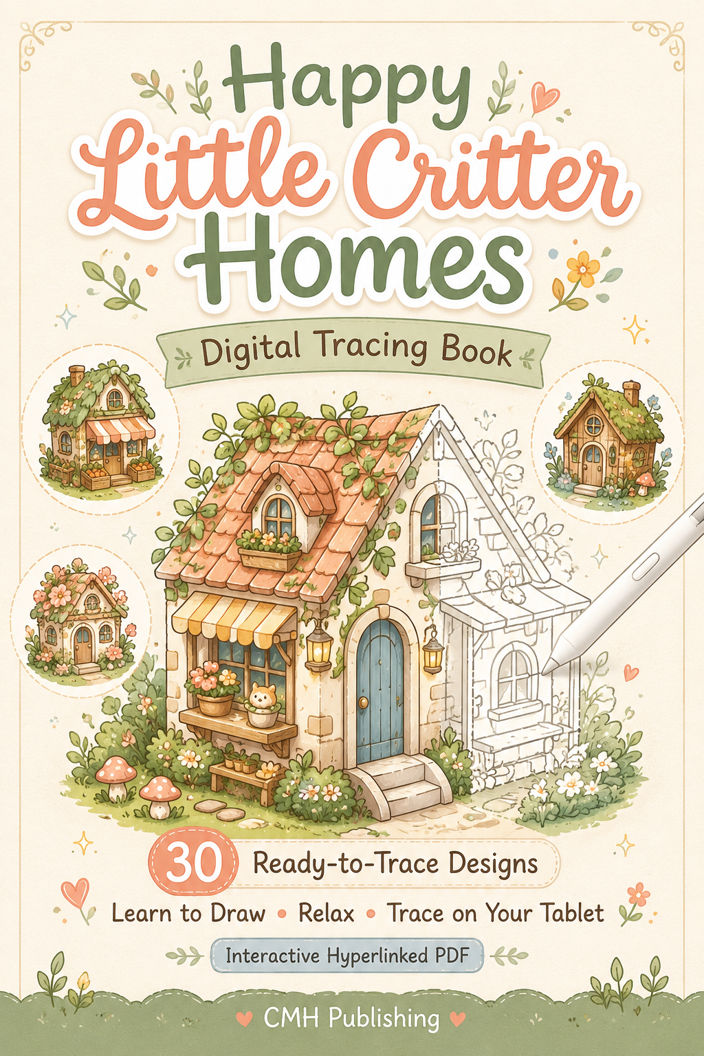 Happy Little Critter Homes Digital Tracing Book